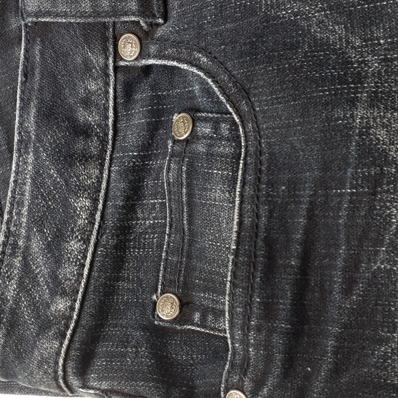 American Rag Cie Premium Straight Leg Factory Faded Blue Jeans Size 11 Short - Picture 15 of 16